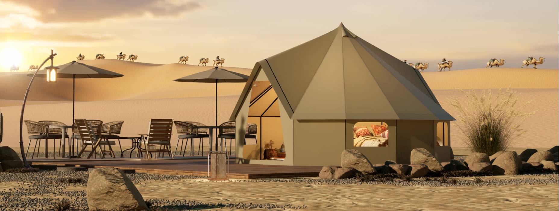 蒸湘区露营酒店帐篷产品